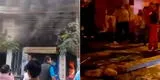 SJL: Gigantesco incendio consume tienda de celulares en zona de mercado de Campoy