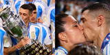 Di María jugó su último partido con Argentina: tierno beso con su esposa tras ganar la Copa América