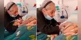 Madre de 102 años se despide por ÚLTIMA VEZ de su hijo de 82 en conmovedora escena: “Dormilón”