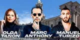 Serenata a Arequipa: Marc Anthony, Olga Tañón y Manuel Turizo harán vibrar la 'Ciudad Blanca'