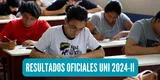 Resultados oficiales del examen de admisión UNI 2024-II: Lista de ingresantes y puntajes por carrera