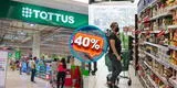 Tottus remata miles de productos con hasta el 40% de descuento a nivel nacional:  ¿Cuándo y cómo acceder?