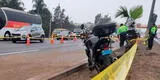 Surco: motociclista es cerrado por bus y fallece en la Panamericana Sur en terrible accidente