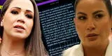 Pamela López y los fuertes chats con Melissa Klug confrontándola por presunto romance con Christian Cueva: "¿Sabes lo que significa la palabra respeto?"