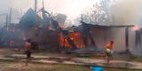 Iquitos: Gigantesco incendio consume 8 casas y deja decenas de familias afectadas