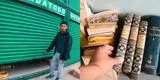 Peruano compró almacén de remate por S/300 en Chorrillos y queda preocupado: "Puros libros"