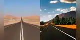 Esta es la carretera sin curvas más larga del mundo que atraviesa el desierto