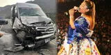 Músicos de Sonia Morales sufrieron grave accidente vehicular en Áncash