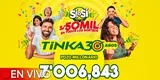 Mira los resultados del sorteo de La Tinka de hoy domingo 8 de septiembre de 2024