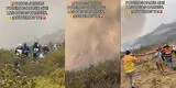 Incendio forestal en Amazonas: impactante video muestra a pobladores enfrentando al fuego para apagar el siniestro