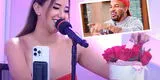 Xiomy Kanashiro recibe ROMÁNTICO ramo de rosas EN VIVO con revelador mensaje, ¿de Jefferson Farfán?: "Este canal que te estoy comprando"
