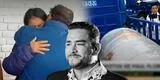 Esposa de Paul Flores protagoniza CONMOVEDORA escena con familiares del cantante durante llegada del féretro a Piura