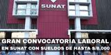 Sunat ofrece EMPLEOS con sueldos de hasta S/8.000 para personas con secundaria y profesionales: Este es el LINK para postular