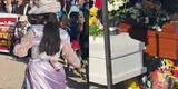 Niña conmueve al bailar en el funeral de sus padres en Arequipa: su mensaje final se hace viral