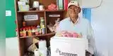 Abuelo emprendedor de Pensión 65 refresca Puno con helados artesanales a base de leche de vaca