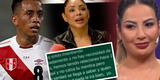 Pamela Franco SE PRONUNCIA tras exponerse chat de Christian Cueva con Pamela López donde se afirma que TUVIERON INTIMIDAD: "Perdono la infidelidad"