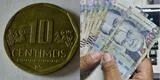 Moneda rara de 10 céntimos puede valer S/1,500: revisa si la tienes en casa