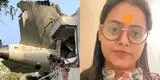 Pasajera se salva del trágico accidente aéreo de Air India por llegar tarde al aeropuerto: "Agradecida con Dios"