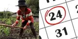 ¿Confirman feriado o día no laborable este 24 de junio por el Día del Campesino? Esto señala El Peruano