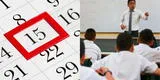 Confirman suspensión de clases para este 15 de julio: estos son los alumnos que no irán al colegio, según Minedu