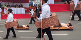 PEQUEÑOS colegiales recrean la muerte de Túpac Amaru en desfile de Fiestas Patrias y emocionan a todo TikTok