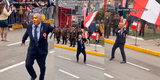 PROFESOR se emocionó y rompió protocolo durante desfile por Fiestas Patrias se volvió viral