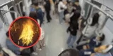 ¡Caos total! Hombre prendió fuego un vagón con 160 pasajeros tras perder un juicio de divorcio