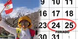 Confirman que el 24 y 25 de julio son feriados: ¿Qué se conmemora y por qué es importante?