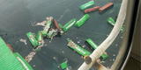 Puerto del Callao cerrado tras impactante accidente con buque taiwanés: decenas de contenedores al mar