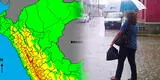 Lluvias peligrosas desde hoy: Senamhi advierte a 6 regiones peruanas y declara alerta naranja