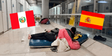 Peruano migró a España por un mejor futuro pero encontró una realidad despiadada y ahora vive en el aeropuerto de Madrid