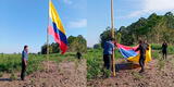 Colocan bandera de Colombia en Isla Santa Rosa en medio de las fricciones con Gustavo Petro