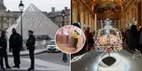 ¡De película! Aparece video del escandaloso robo al Louvre: sustraen joyas de Napoleón con scooters