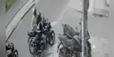 Sicarios acaban con la vida de motorizado extranjero en plena vía de Los Olivos: cámaras revelan el terrible ataque