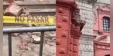 Ayacucho: parte de la iglesia Compañía de Jesús se desploma dejando una mujer fallecida y múltiples heridos