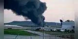 Incendio masivo y heridos: así fue el accidente del avión que partía rumbo a Hawái