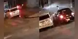 Mujer es atropellada tras fuerte choque de dos autos en cruce de SJL: video revela el momento exacto del impacto