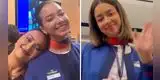Mariella Zanetti se CONMUEVE y PRESUME a su hija durante su trabajo en aerolínea internacional