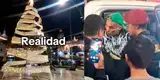 Polémica por árbol de Navidad en plaza de Chiclayo: vecinos indignados y tiktoker detenido por apagarlo