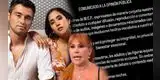 Melissa Paredes y Rodrigo Cuba EXPLOTAN en comunicado y prohíben a Magaly Medina hablar de su hija: "No debe ser materia de debate ni contenido mediático"