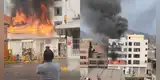 Fuerte incendio en Rímac: unidades de bomberos luchan por apagar el siniestro