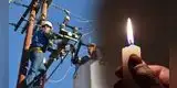 ¡A alistar las velas! Confirman corte de luz por 48 horas desde este 20 de enero: revisa si tu zona se verá afectada