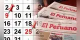 ¿Decretan feriado largo este miércoles 18 y jueves 19 de febrero a nivel nacional? Esto señala El Peruano
