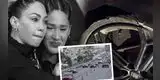 Tepha, hermana de Melissa Loza, sufre ACCIDENTE en la Panamericana cuando le intentó pasar a un camión y su llanta queda DESTROZADA