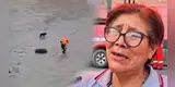 Tía de bombero arrastrado por el río Rímac rompe en llanto: "En los peores momentos fue quien nos puso calma"