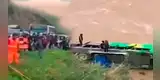 Bus interprovincial donde viajaban músicos de conocida agrupación se despista y cae al río Mantaro en Junín