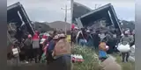 ¡Se llevaron todo! Camión sufre despiste y vecinos terminan con la mercadería en minutos