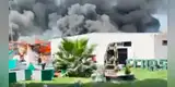 Gigantesco incendio consume la Escuela Técnico Superior de la Policía en Puente Piedra: bomberos luchan contra el siniestro