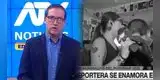 Noticiero de ATV lanza en vivo 'AMPAY' de su reportera con hombre en plena cobertura del 'Mundialito': "Un romance espontáneo"