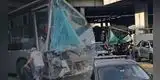 ¡CAOS en la Vía Expresa! Bus del Metropolitano SE ESTRELLA contra estación Canaval y Moreyra: Reportan HERIDOS y el chofer queda ATRAPADO